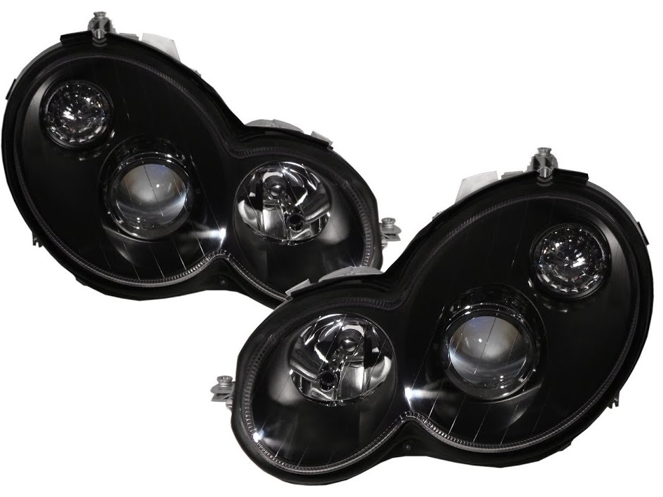 USA DEPO 0105 Mercedes Benz W203 2D Coupe CHROME AMGSTYLE PROJECTOR